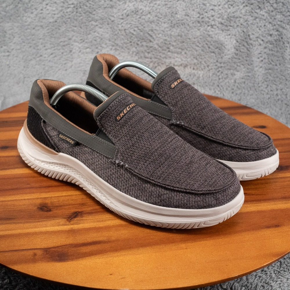Skechers Mens Sneakers Relaxed Fit Hasting Marco Grey US 11